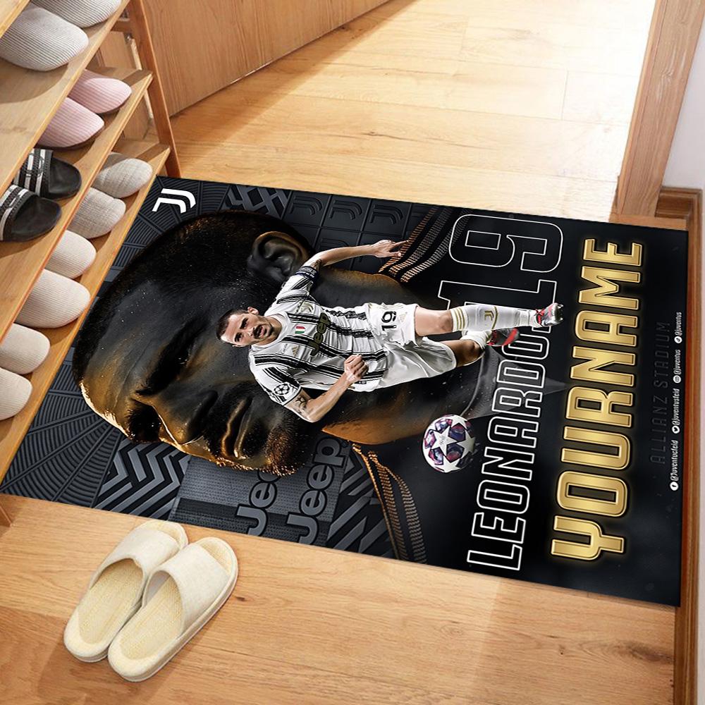 Juventus Personalized Name Area Rug Perfect for Dining Room Playrooms Kitchen Balcony Antislip Carpet Decorate Offices Wedding Party Gift