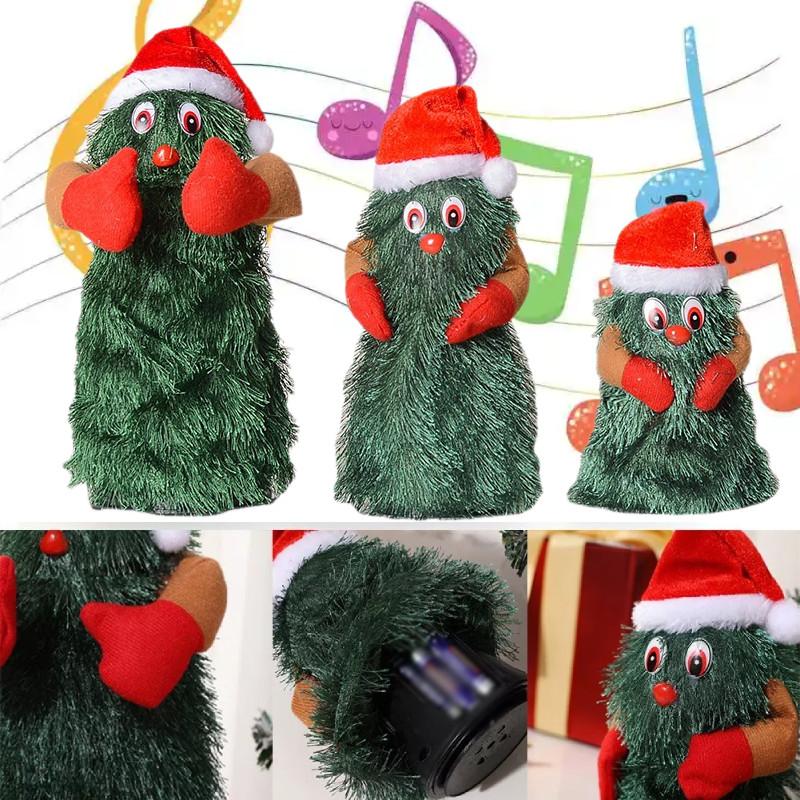Дерево Электрическое Рождественское Вращающееся Танцующее Поющее Игрушки Кукла Подарок