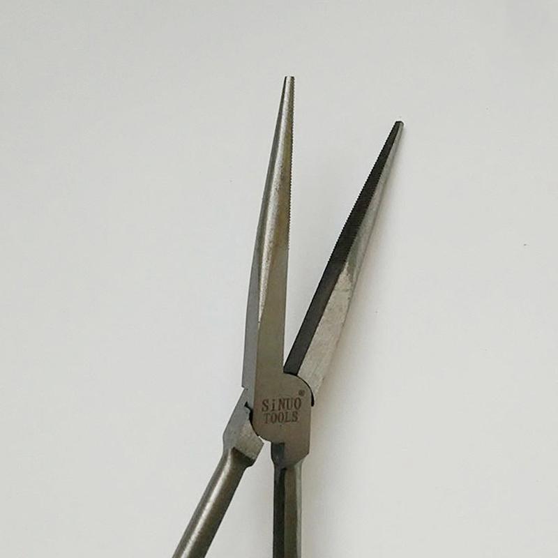 Многофункциональные плоскогубцы для рыбалки с изогнутой прямой длинной ручкой и захватом из углеродистой стали