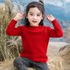 Kids Sweater 100% Merino Wool Turtleneck Children Winter Thick Wool Pullover Soft Warm Autumn Jumper Knit Top Long Sleeve
