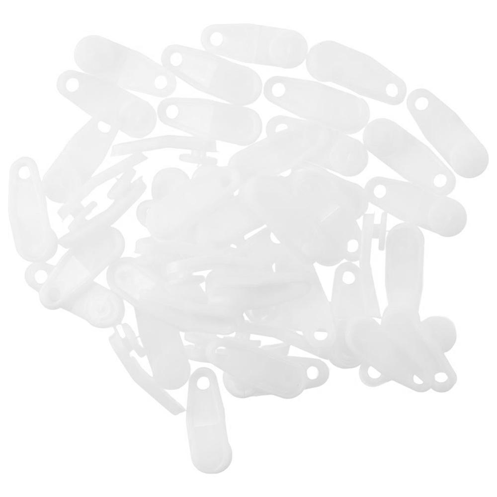 50 Pcs Plastic Curtain Track Hooks Durable Curtain Accessories Curtain Track Clips  Bedroom