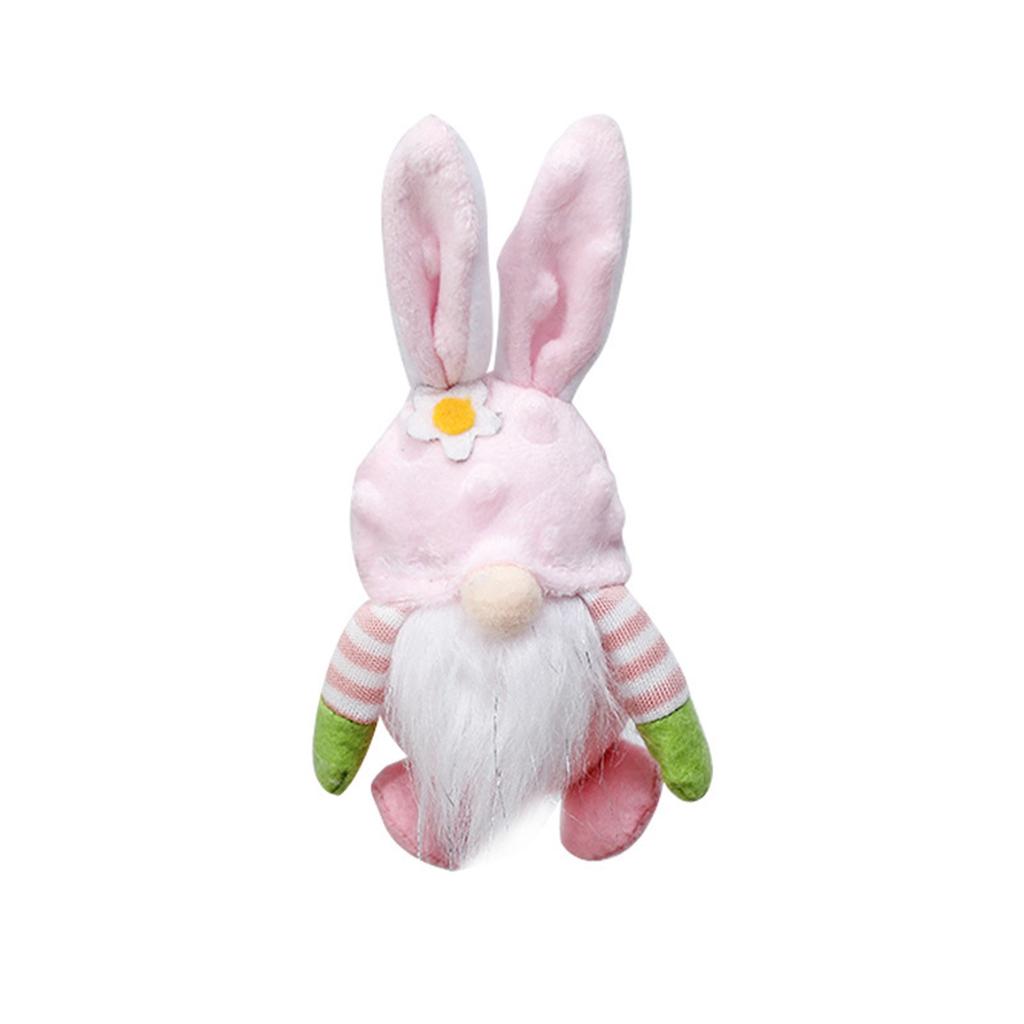 2PCS Easter Day Decorations Toy Ornaments Rudolph Faceless Doll Rudolph Toy Plush Toy Easter Gift For Boys And Girls