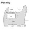 Musiclily TL Хамбакерный ПУ Телекастер Пикгард для Fender USA/Mexico Standard Tele Электрогитары, 1-компонентный Черный