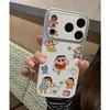 Чехол для iPhone 17 Pro Max с изображением мультфильма Шин-чан, Яблоко, с большим окном, совместимый с серебристой рамкой и корпусом Corning