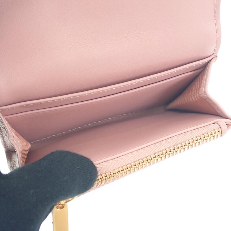 Dior S5132UWHC77P Bifold Wallet Pink Women