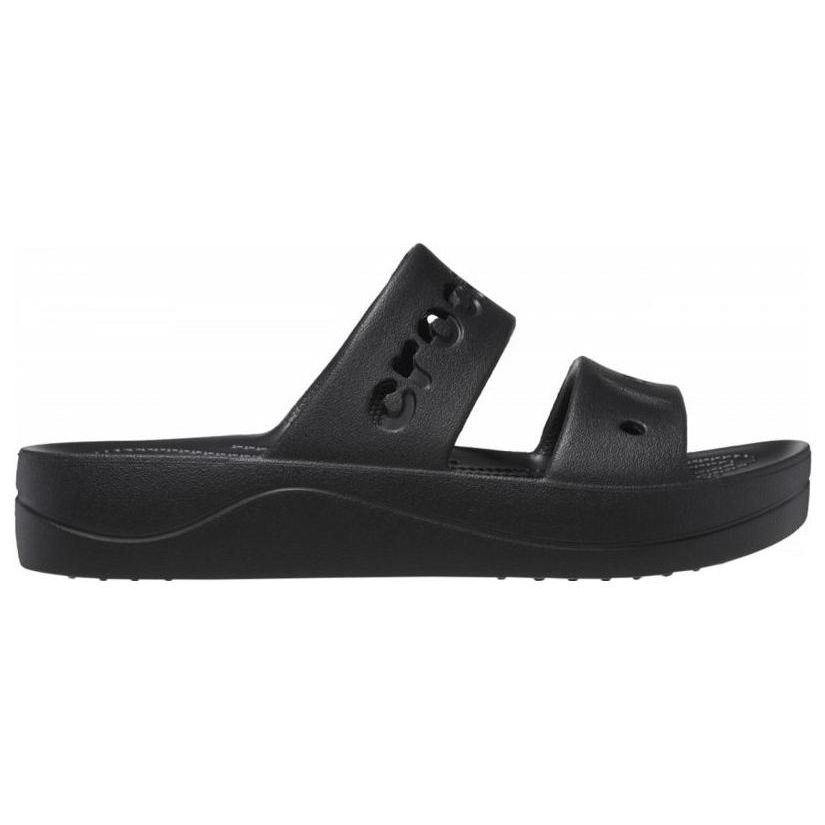 Crocs Baya Platform Clog Comfortable Lightweight Slide Sandals Unisex Clogs Black 208188-001