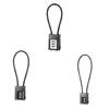 Кодовый замок-трос для путешествий, багажа, велосипедных шлемов, стальной трос, 3-значный кодовый замок, код безопасности