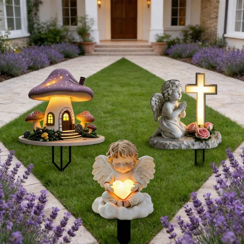 Durable Acrylic Cemetery Garden Decoration Stake Weather Resistant For Memorials Landscaping And Outdoor Ornaments Use