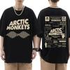 Футболка в стиле Arctic Monkeys - винтажная футболка с принтом «Список альбомов» для мужчин и женщин, хип-хоп, панк, футболки с коротким рукавом, уличная одежда