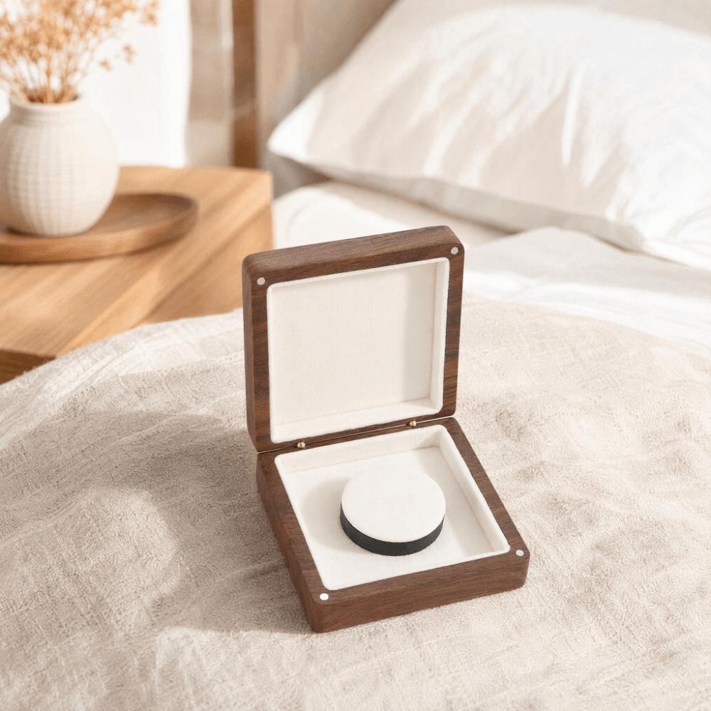 Square Walnut Wooden Bracelet Holder Luxury Jewelry Storage Case Hand Chain Box Gifts
