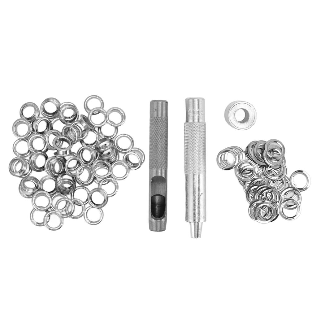 Набор инструментов для установки люверсов 100 комплектов люверсов с установочными инструментами пробойник оправка для брезентов