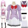Anime Engage Kiss Kisara Cosplay Pink Wig JK School Dress Full Set of Uniforms Halloween Christmas Party Costumes