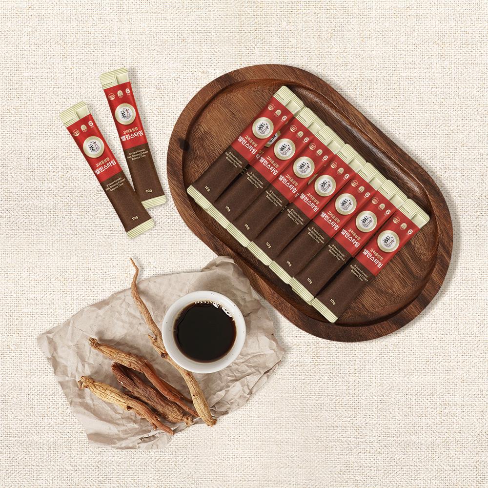 [Poongnyeonbogam] Экстракт корейского красного женьшеня 6 лет, красный женьшень Balance Time, 30/60/100 палочек
