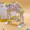 LOZ 1126 Pink Sakura Flower Swing Bird Animal Heart Sweet Candy 3D DIY Mini Blocks Bricks Building Toy for Children Gift No Box