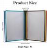 A4 Metal Wall Mounted Document Holder with Transparent Display Board 5 Removable Panels Folder Design Made in China