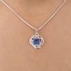 Tanzanite Gemstone 925 Sterling Silver Jewelry Zircon Pendant0.84" Gift For Wife CZP-14-10