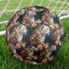 1pc Leopard Flowers Theme Soccer Ball Football, Size 5, Lightweight PVC, Outdoor Training Soccer Ball,Sports Gift t61427