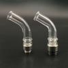 1Pcs 810/510 Stainless Steel Long Straw Tip Curved Glass Drip Nozzle Accessories