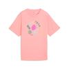Graphics Relaxed Fruity Fashion Casual Versatile Short Sleeve T-Shirt Women Tops Pink 687711-18