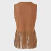 Women’s Summer Suede Tassel Cardigan Vest