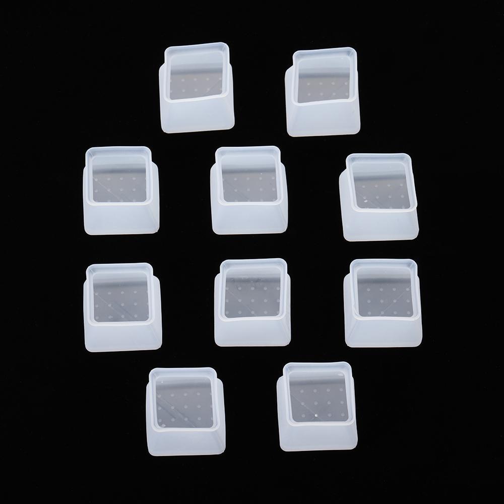 New Small Large White Grey Silicone Chair Leg Caps Table Cover Square