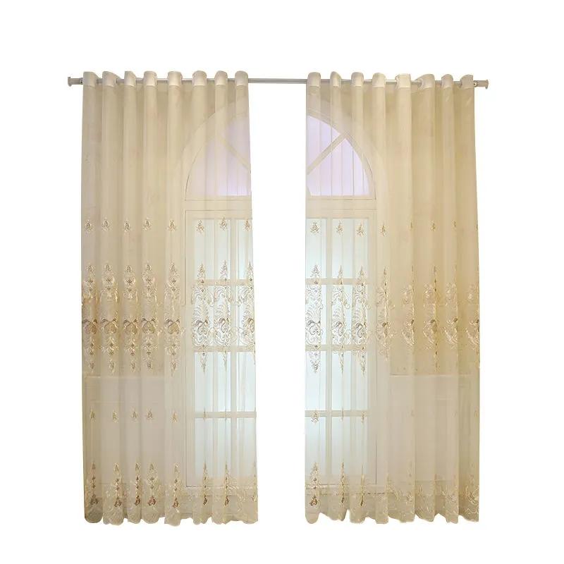 Европейский стиль, занавеска для гостиной, вышитая перегородка, занавеска для спальни, эркера, карниз для штор