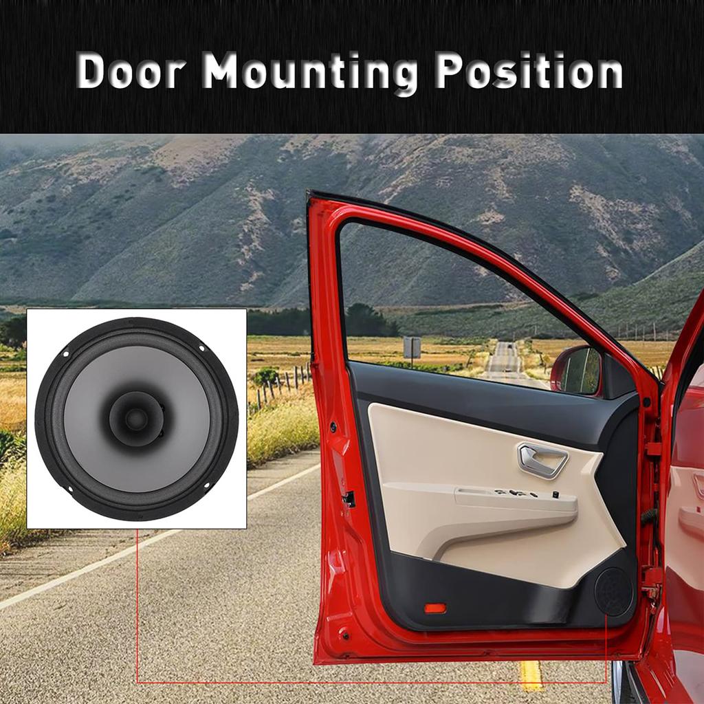 Автомобильный динамик GoolRC, 1 шт., 6 дюймов, 500 Вт, автомобильный коаксиальный динамик Hi-Fi, дверь автомобиля, автоаудио, музыка, стерео, широкополосный динамик