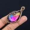 Rainbow Solar Quartz 999 Copper Wire Wrapped Pendant, Handmade Gemstone Pendant Jewelry, Gifts For Wife Brand New Pendant