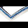 Dressage Bridle With Blue Crystal Brow-band ,Patent Nose-band With Flash For Horse