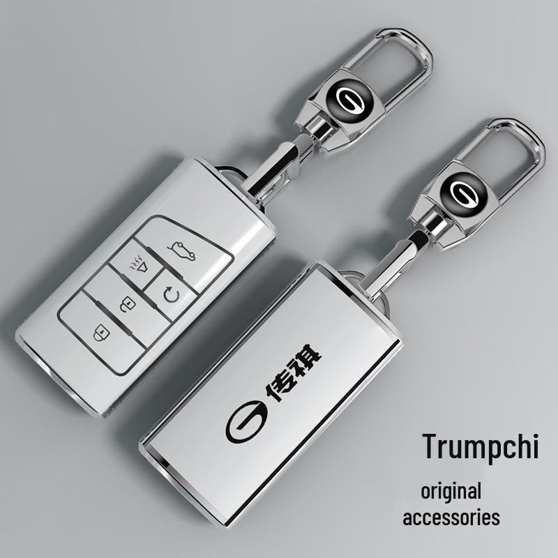Чехол для ключа GAC Trumpchi для GS4/GS5/GS3/GA4/GA5/GA6 - Корпус ключа для автомобиля на новой энергии с пряжкой для мужчин и женщин