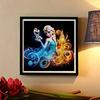 DIY Diamond Painting Round Diamond Elsa and Olaf Full Diamond Mosaic Home Decoration Painting Cross Stitch Kit