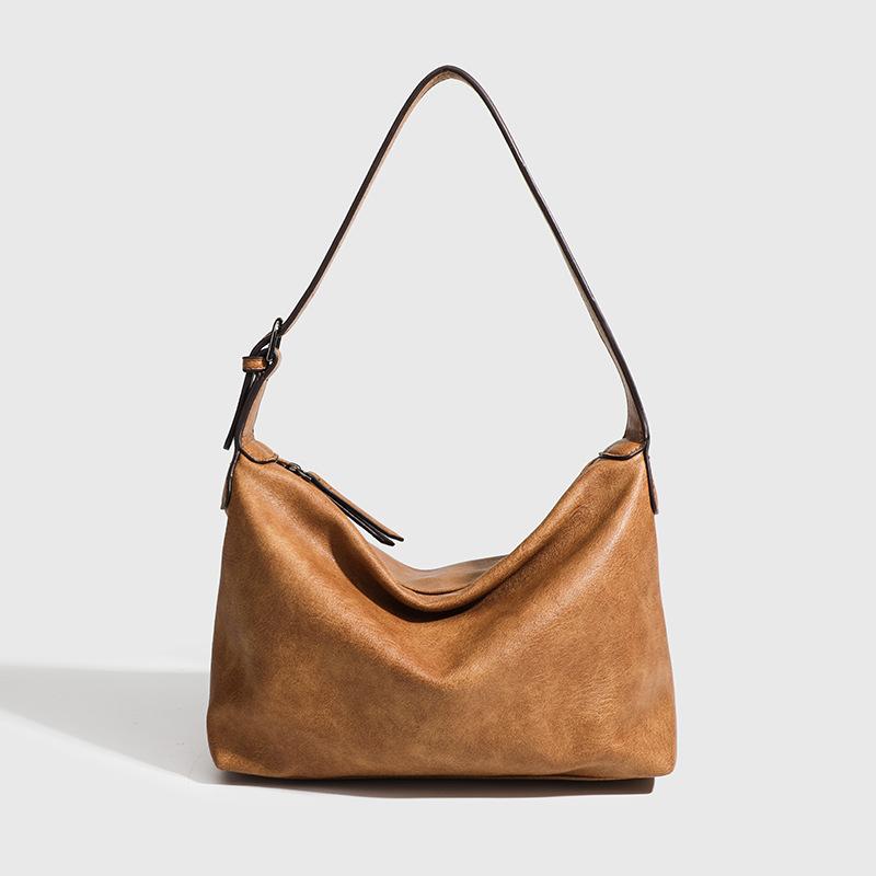 Высококачественная текстурная сумка для поездок на работу под мышкой, женская сумка, сумка-пельмень через плечо, повседневная винтажная сумка