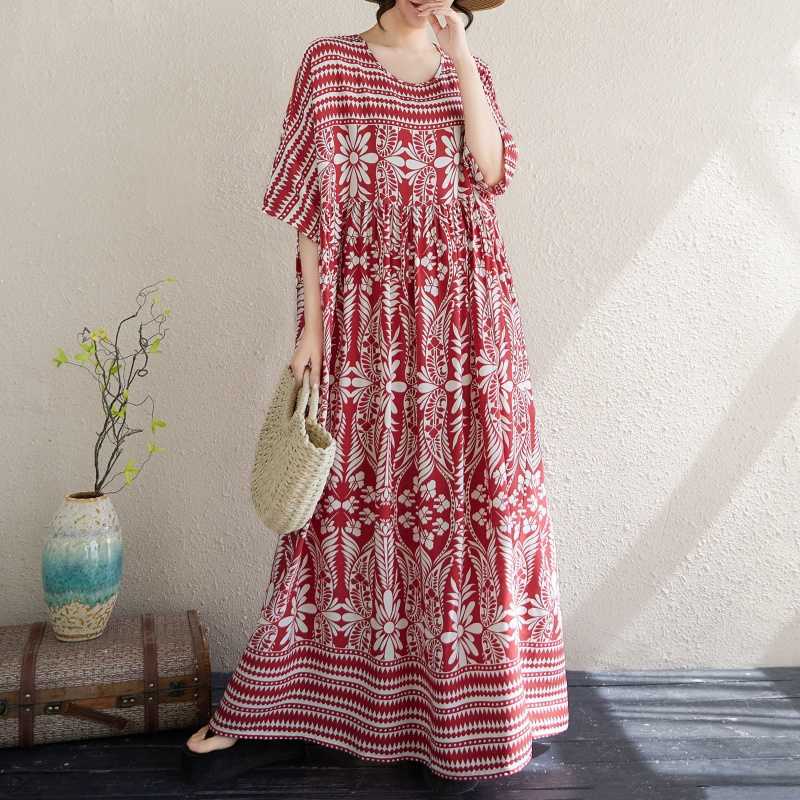 Новое женское свободное платье в стиле бохо