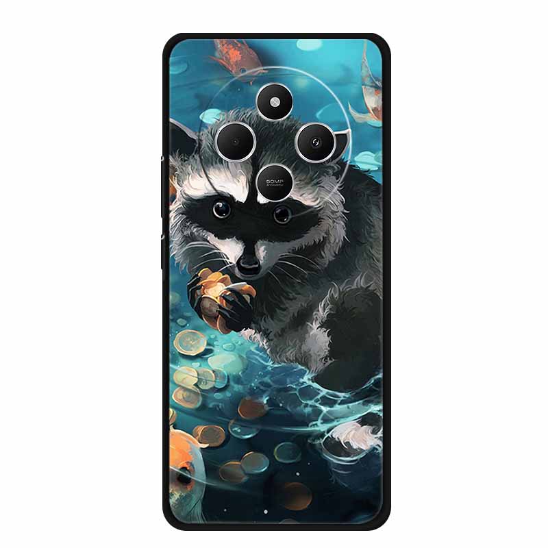 Phone Case For Xiaomi Redmi 14C Back Cover Case 14 C Black Silicone Soft Funda For Redmi 14C Case Redmi14C 6.88" Shockproof Bag