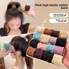 5 шт. Однотонные Расширенные Утолщенные Резинки для волос Женские Держатели для хвостика Резинки для волос Скранчи Резинки Корейская Мода Аксессуары для волос