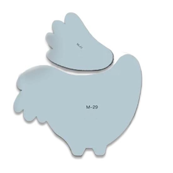 Шаблоны для лоскутного шитья в виде курицы, шаблоны для шитья из акрила в форме курицы, аксессуары для лоскутного шитья в виде курицы для любителей рукоделия, подарок