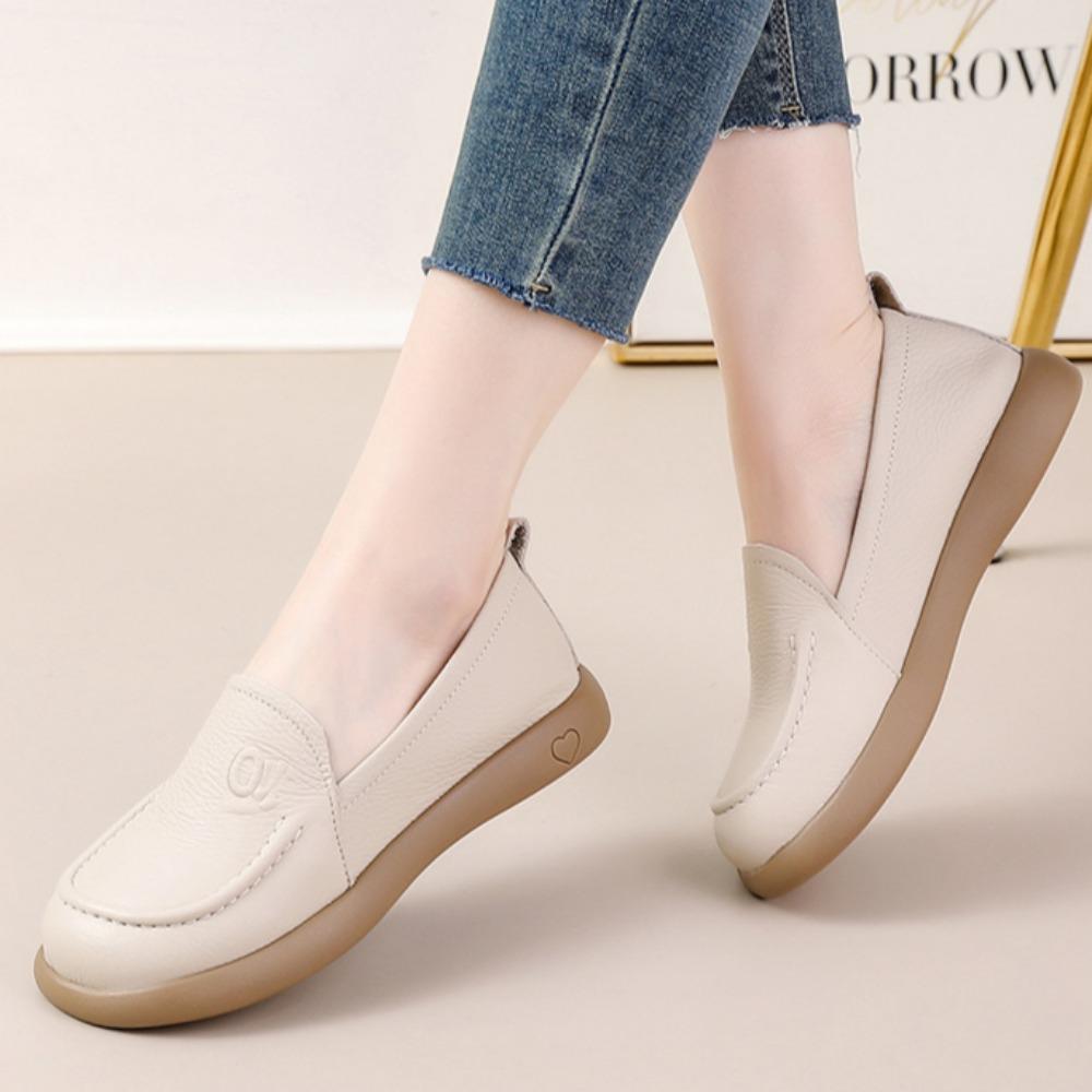 Лоферы Женская обувь Модная мягкая подошва Повседневная обувь Женская кожаная обувь Натуральная кожа