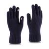 Gloves Men's Autumn and Winter Warm Cycling Thickened Knitted Wool Cold-proof Outdoor Riding Velvet Gloves