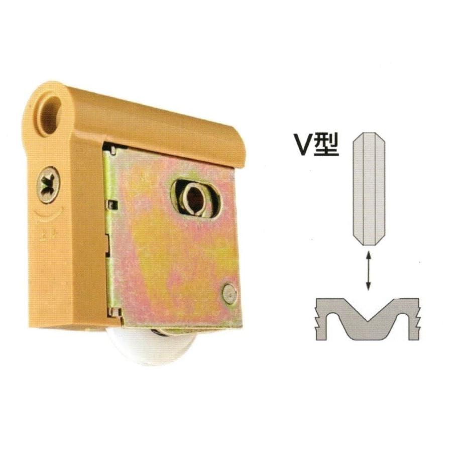 Set of Two Adjustable Door Rollers for and For Medium National, Panasonic, NiCE. V-shaped Rails. Color. [1992-2000 MJB900MS1/MJB900MS2 V-shaped Rails]