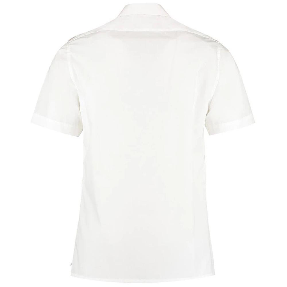 Kustom Kit Мужская рубашка-пилот с коротким рукавом