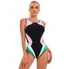 2025 Новый цвет Пэчворк Спорт Купальник Женский Большой размер Слитный купальник Женский Профессиональные костюмы для серфинга Купальный костюм 3XL