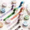 Japanese Stationery Adhesive Tape Round Stickers Label Colorful Dots Washi Tapes Masking Tape