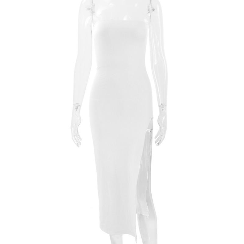 Весенняя женская мода сексуальное платье с разрезом на груди и ягодицами