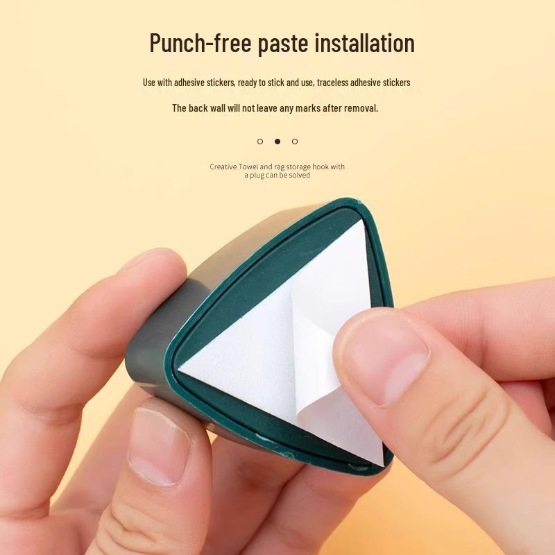 Крючок для полотенец для ванной без сверления - Настенный зажим для полотенец для лица