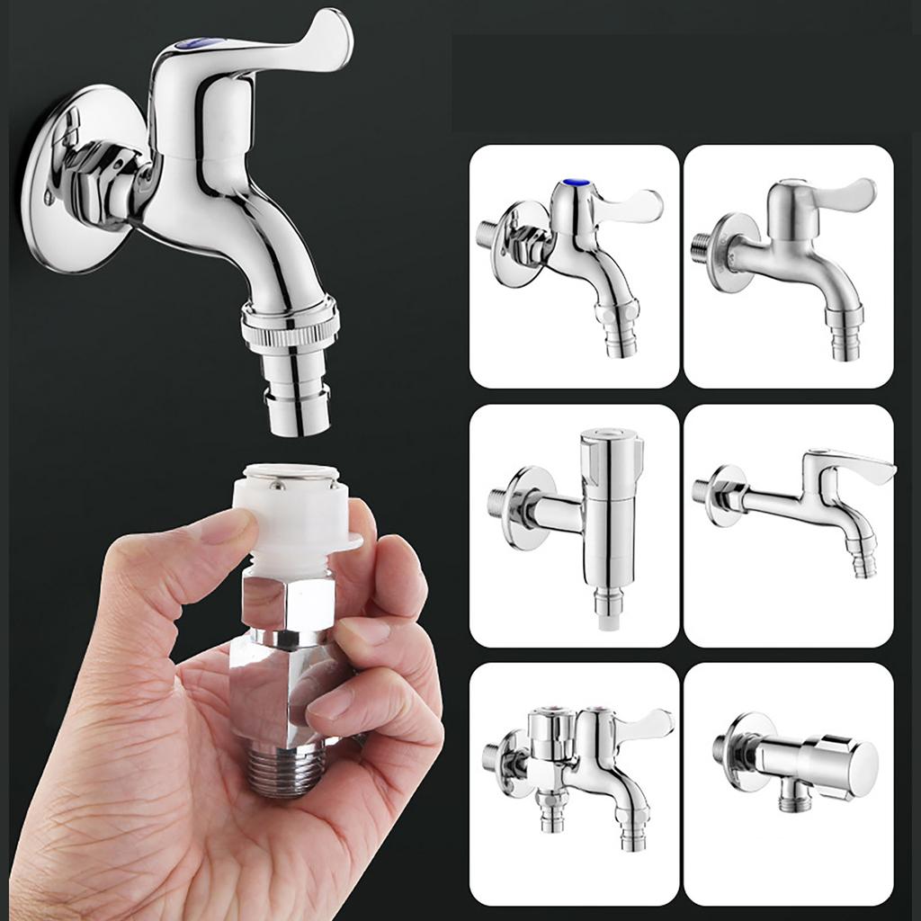 Upgrades Three Way Water Separator Valve 1 Inlet & Two Outlets Water Pipe Fitting Rust Resistant Fitting for Washer