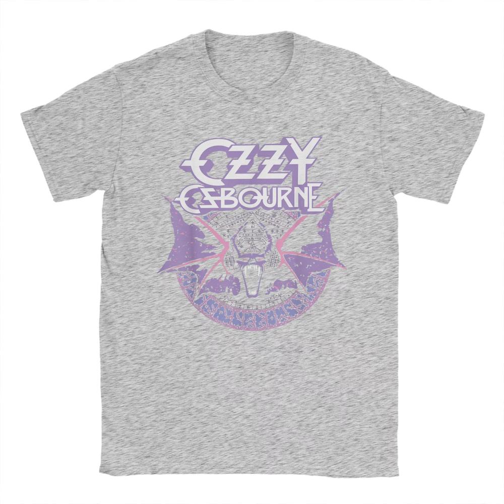 Unique Heavy Metal Rock Ozzy Osbourne Pastel Bat Summer T-Shirts Men's O Neck Cotton Women T Shirts Short Sleeve Tees Clothes