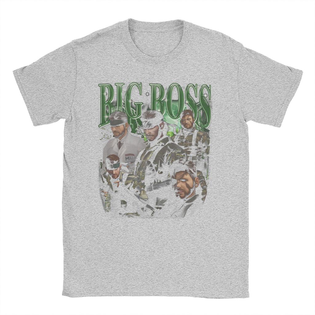 2026 Большой Босс MGS3 Змея Мужские Женские Футболки Metal Gear Solid 3 Винтажные Футболки С Коротким Рукавом С Круглым Вырезом Футболки Графическая Одежда