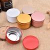 Candle Tin Round Metal Tin Box Candle Tin Aluminum Jar Storage Candle Travel Tin
