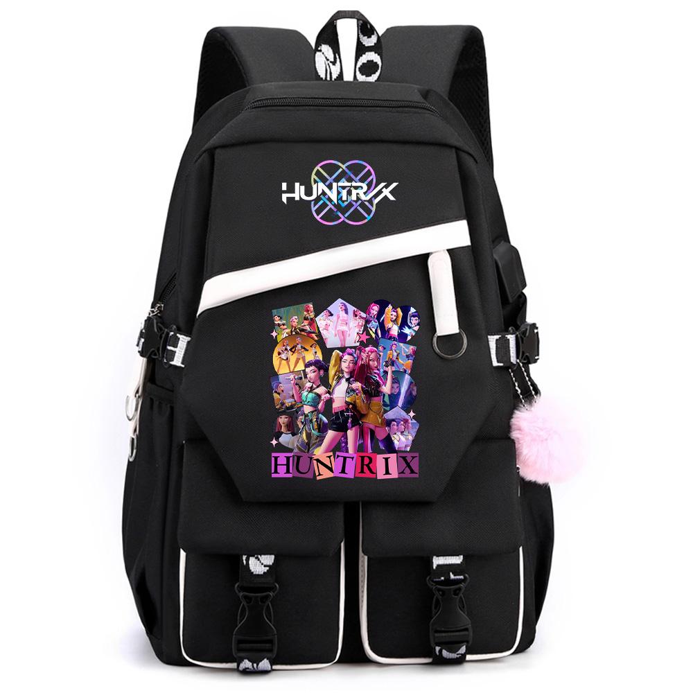 Anime Demon Hunters Printed Large Capacity Backpack for Teenger Student Girl Boy Schoolbag Bookbag Women Waterproof Travel Bag Gift