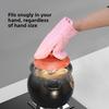 2PCS Hanging Microwave Gloves Non-Slip Grilling Mitts Multifunctional Antiscald Oven Mitts  BBQ